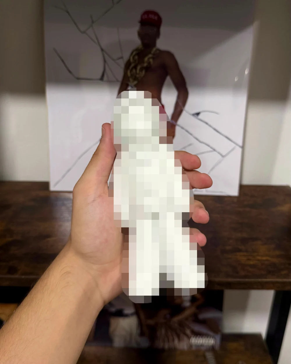 La siguiente pieza, todavía sin pintar, en el estudio